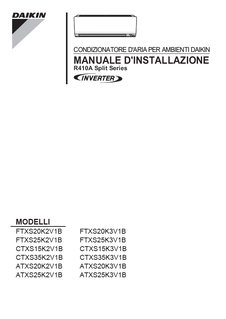 FTXS20-25K,CTXS15-35K,ATXS20-25K_3PIT363588-1G_Installation manual_Italian download